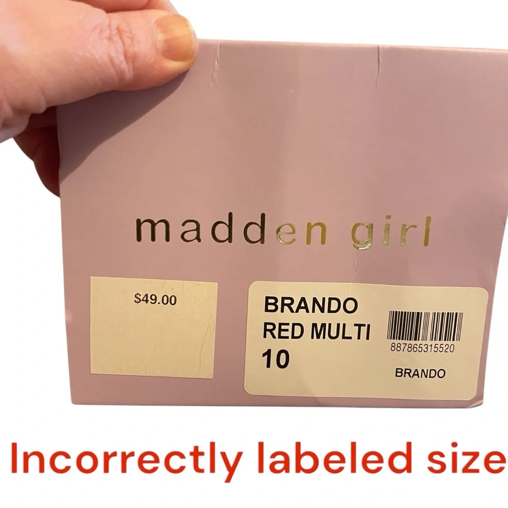 NIB Madden Girl Brando floral slide cork sandals 9 (mislabeled box) hippie boho - Picture 6 of 6